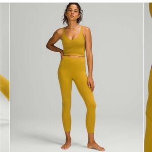 Lululemon Instill high rise legging auric gold 25”